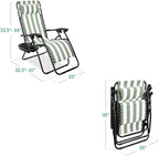 Best Choice Products Set of 2 Adjustable Steel Mesh Zero Gravity Lounge Chair - Image 2