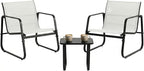 DUMOS 3 Piece Patio Furniture Set，Outdoor Patio Furniture Conversation Set by DumosLifestyle