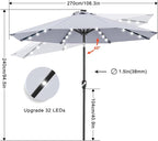 ABCCANOPY Durable Solar Led Patio Umbrellas - Image 4