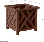 Lattice Design Outdoor Planter Box 2-Pack - Image 6