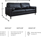 Signature Design by Ashley Bryceview Contemporary Leather Match Tufted Sofa - Image 3