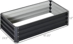 Outsunny Galvanized Raised Garden Bed, - Image 7