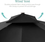 Best Choice Products 10x10ft Cantilever Patio Umbrella w/Base Included - Image 6