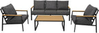 Patio Furniture Set, 4 Pieces Outdoor Furniture Patio Conversation Set - Image 7