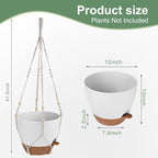 41.5 Inch Macrame Plant Hanger Indoor Outdoor - Image 3