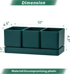 D'vine Dev Herb Garden Planter Set, Plastic Plant Pots - Image 2