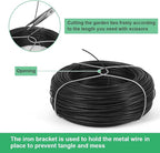 328 Feet Plant Twist Tie Plastic Coated Soft Garden Metal Wire 1mm Thin - Image 3