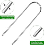 U Shape Garden Stakes 90 Packs 4 Inch 11 Gauge Irrigation Tubing Stakes - Image 3