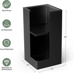 Metal Large Planter Box 15" L x 15" W x 30" H 2 Pack, Heavy Duty Tall Rectangle - Image 2