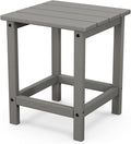 POLYWOOD ECT18GY Long Island Side Table, Slate Grey by POLYWOOD
