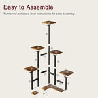 Corner Plant Stand Indoor, 6 Tiered Corner Plant Shelf Flower Stand - Image 9