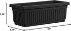 HC Companies 30 Inch Long Fluted Plastic Venetian Garden Window Container - Image 10