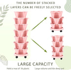 Umigy 2 Set of 7 Tier Vertical Planter Stackable Tower Planters Strawberry Herb - Image 5
