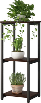 Plant Stand Indoor Corner Tall 3 Tier Metal Modern Flower Storage Plant Shelf by YIZAIJIA