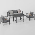 Wisteria Lane Aluminum Outdoor Patio Furniture Dining Table, All-Weather - Image 6