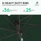 JEAREY 9FT Outdoor Patio Umbrella Outdoor Table Umbrella - Image 5
