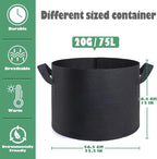 12 Pack 20 Gallon Grow Bags, Premium Fabric Pots 20 Gallon - Image 2