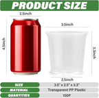 3.5" Clear Seeding Pots 100-Pack Round - Image 2