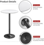 Furmax Bistro Pub Table Round Bar Height Cocktail Table - Image 4