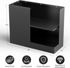 Tall Metal Planter Box for Outdoor Plants 38" L x 13" W x 30", Heavy Duty Steel - Image 2