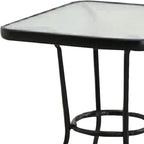 Four Seasons Courtyard Sunny Isles 24 Inch Outdoor Patio Bistro Dining Table - Image 6