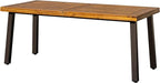 Devoko Home Acacia Wood Dining Table 6-Person Indoor Outdoor Table - Image 8
