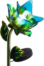 Crosslight Glass Flower Solar LED Waterproof Outdoor Garden Stake - Image 5