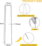 HongWay 120 Pack Landscape Staples 8 Inch, Galvanized Garden Stakes Tent Stakes - Image 2