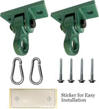 Heavy Duty Green Swing Hangers Screws Bolts Included Over 5000 lb Capacity - Image 2