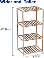 New England 4-Tier Wooden Plant Stand - Image 2