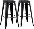 AC Pacific 30” Metal Backless Barstool Set of 2 – Country Rustic Style by ACPacific