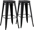 AC Pacific 30” Metal Backless Barstool Set of 2 – Country Rustic Style by ACPacific