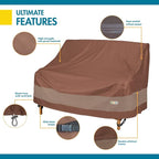 DUCKCOVERS ULV603535 Ultimate Loveseat Cover, Mocha Cappuccino, Patio Furniture - Image 9