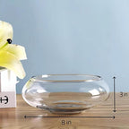 Glass Lotus Bowl Planter, 8 in Lotus Flower Bowl, Lotus Bowls - Image 3
