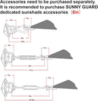 SUNNY GUARD Custom Size 19'x22'x29.1' Triangle Terra Red UV Block Sunshade - Image 3