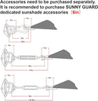 SUNNY GUARD Custom Size 5'x7' Turquoise Blue Sun Shade Sail Rectangle UV Block - Image 3