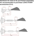 LOVE STORY Custom Size 11'x11'x15.6' Terra Red Sun Shade Sail Right Triangle - Image 3