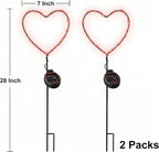 Solar Heart Garden Stake Light - Image 7