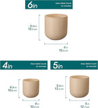 vancasso Ceramic Plant Pots, 4+5+6 inches, Planters - Image 2