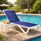 Kozyard Outdoor Chaise Lounge Chair, Full Flat Adjustable Patio Lounger by Kozyard