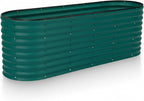 Plant & Plot Galvanized Raised Garden Beds Outdoor // 6×2×2 ft Planter Raised by PlantPlot