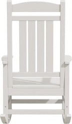 KINGYES Oversized Outdoor Rocking Chair Set of 4, High Density Polyethylene - Image 11