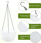 WOUSIWER Self Watering Hanging Planters, 2 Pack 12'' Plastic Pots - Image 5