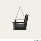 POLYWOOD GNS60BL Vineyard 60" Outdoor Swing - Image 6