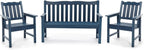 Stoog Outdoor Bench & Chairs Set, All-Weather Patio Furniture Set, Include 2 by Stoog