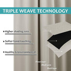 NICETOWN Patio Curtains for Outdoor Waterproof, Machine Washable Rustproof - Image 4