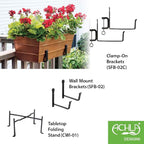 Achla Designs C-20C Copper Plated Flower Box, Medium Window Flowerbox Planter - Image 7