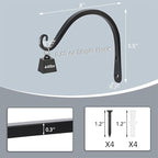 Gtongoko 2 Pack 8 Inch Plant Hangers Outdoor Metal, Plant Hooks - Image 2