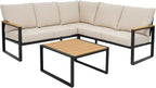 Metal Patio Furniture Set, 6 Pieces Outdoor Sectional Sofa Set - Image 7