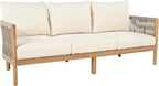 Christopher Knight Home Havets 77"W Outdoor 3 Seater Sofa, Acacia Wood Bench - Image 7